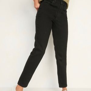 Old Navy High-Waisted O.G. Straight Black Jeans for Women